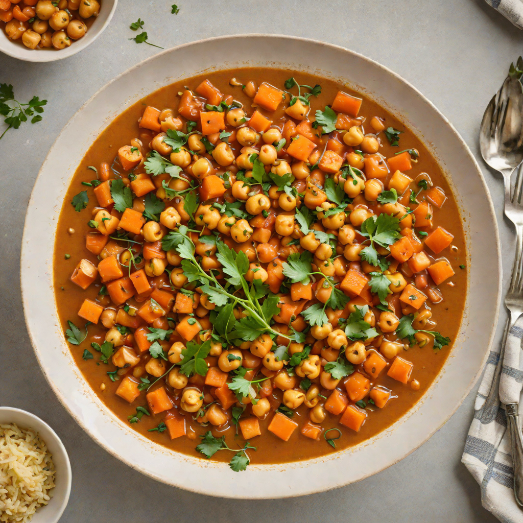 One-Pot Spiced Carrot and Chickpea Stew