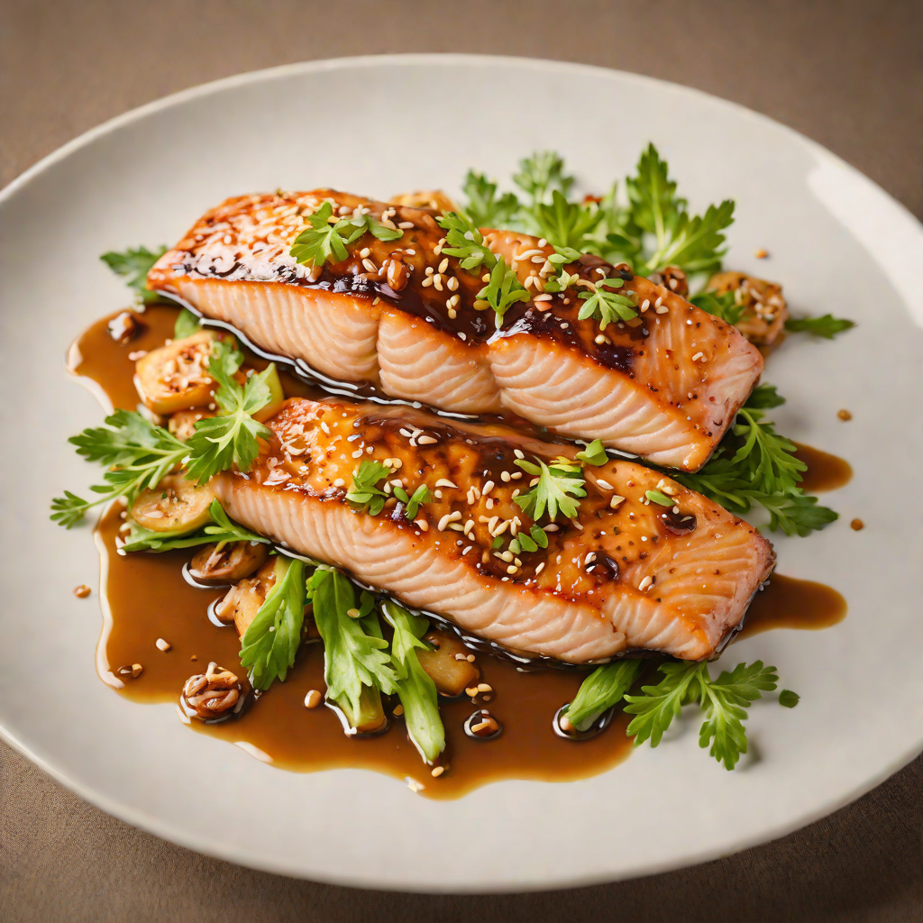Pan-Fried Salmon with Honey Soy Glaze