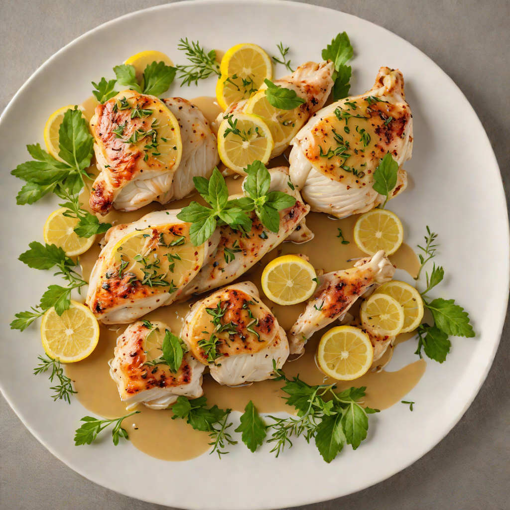 Pan-Seared Chicken with Lemon-Oregano Sauce