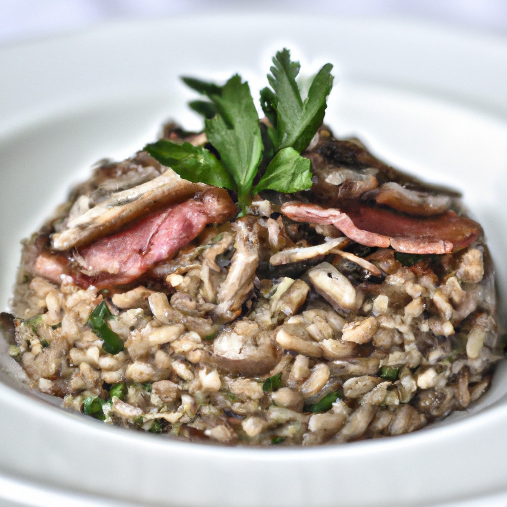 Prosciutto & Mushroom Risotto