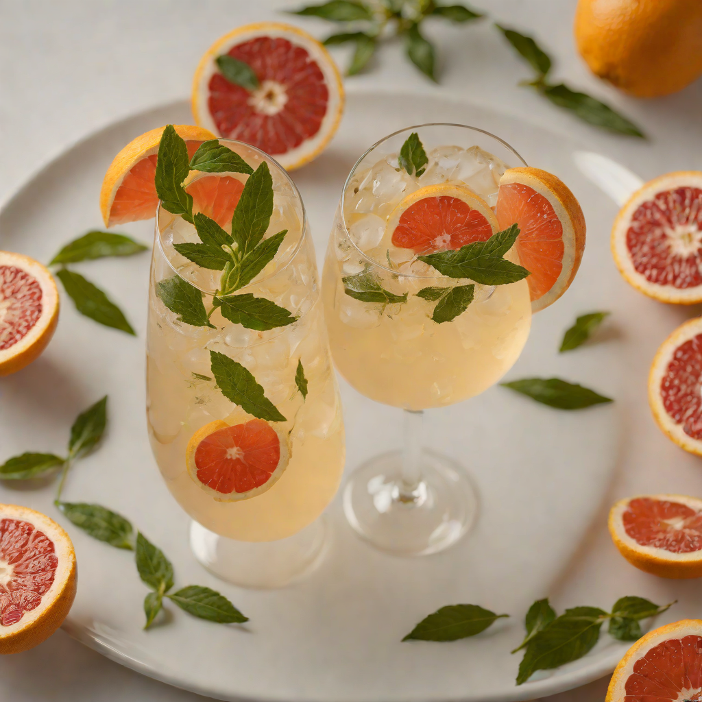 Herbal Tequila Spritz with Grapefruit and Sage