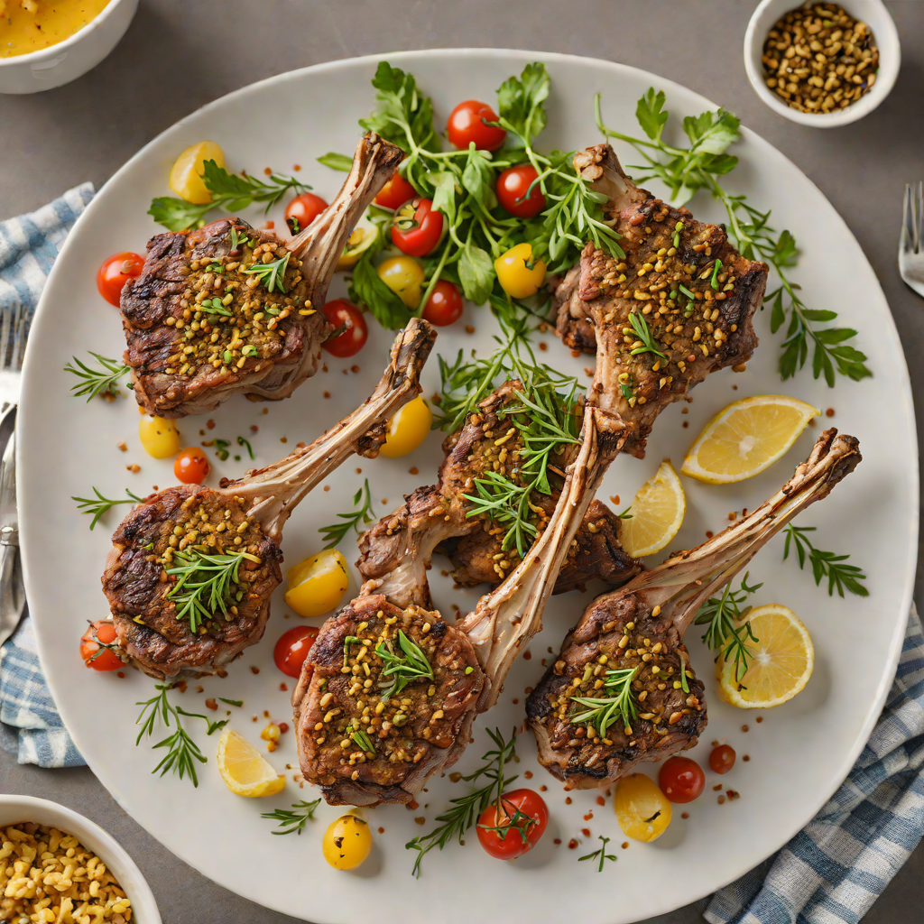 Sheet Pan Mediterranean Herb-Crusted Lamb Chops