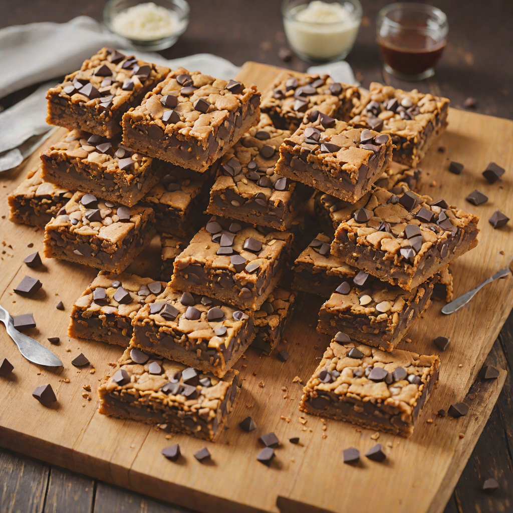 Triple Chocolate Chip Cookie Bars