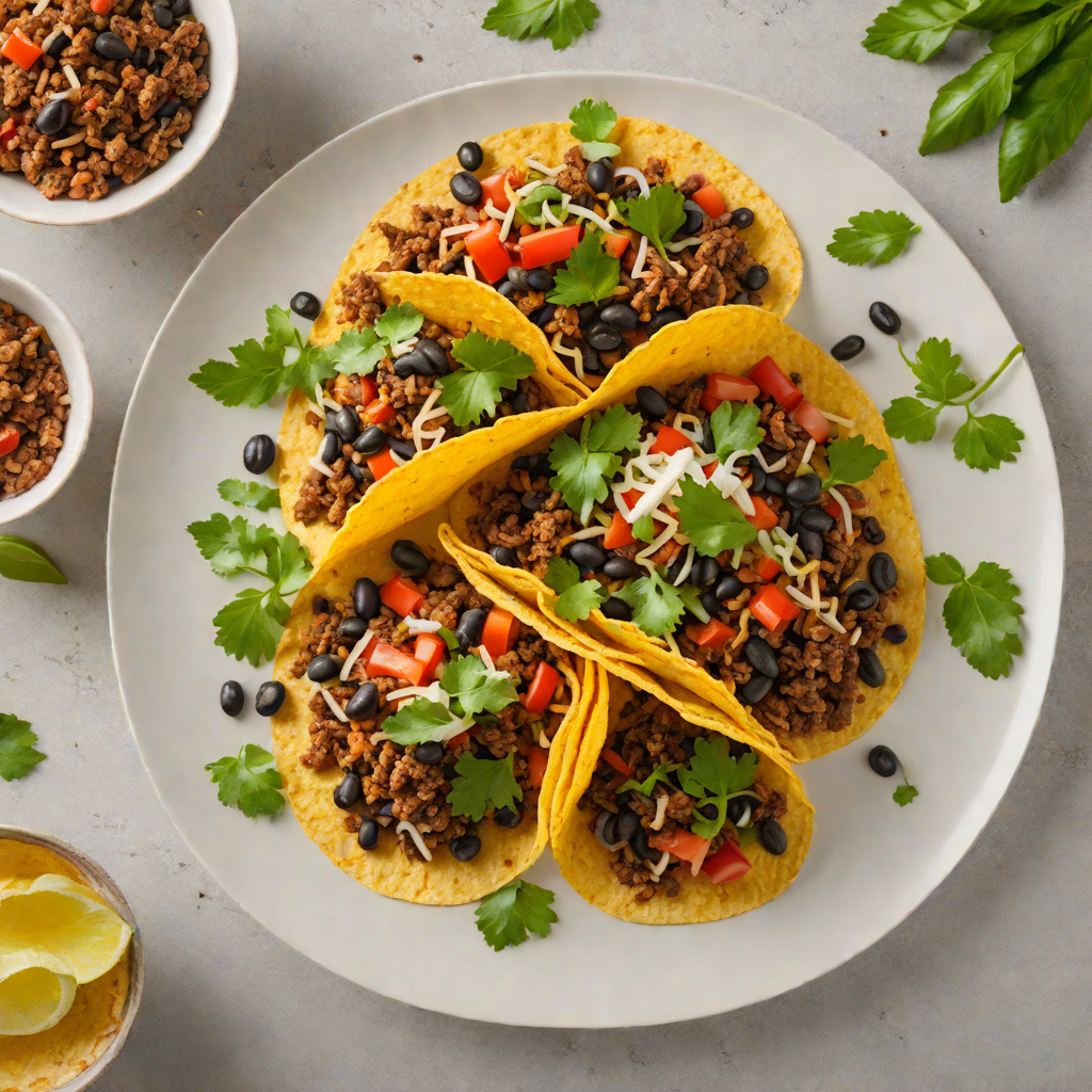 Taco-Stuffed Poblano Peppers with Ground Beef and Black Beans