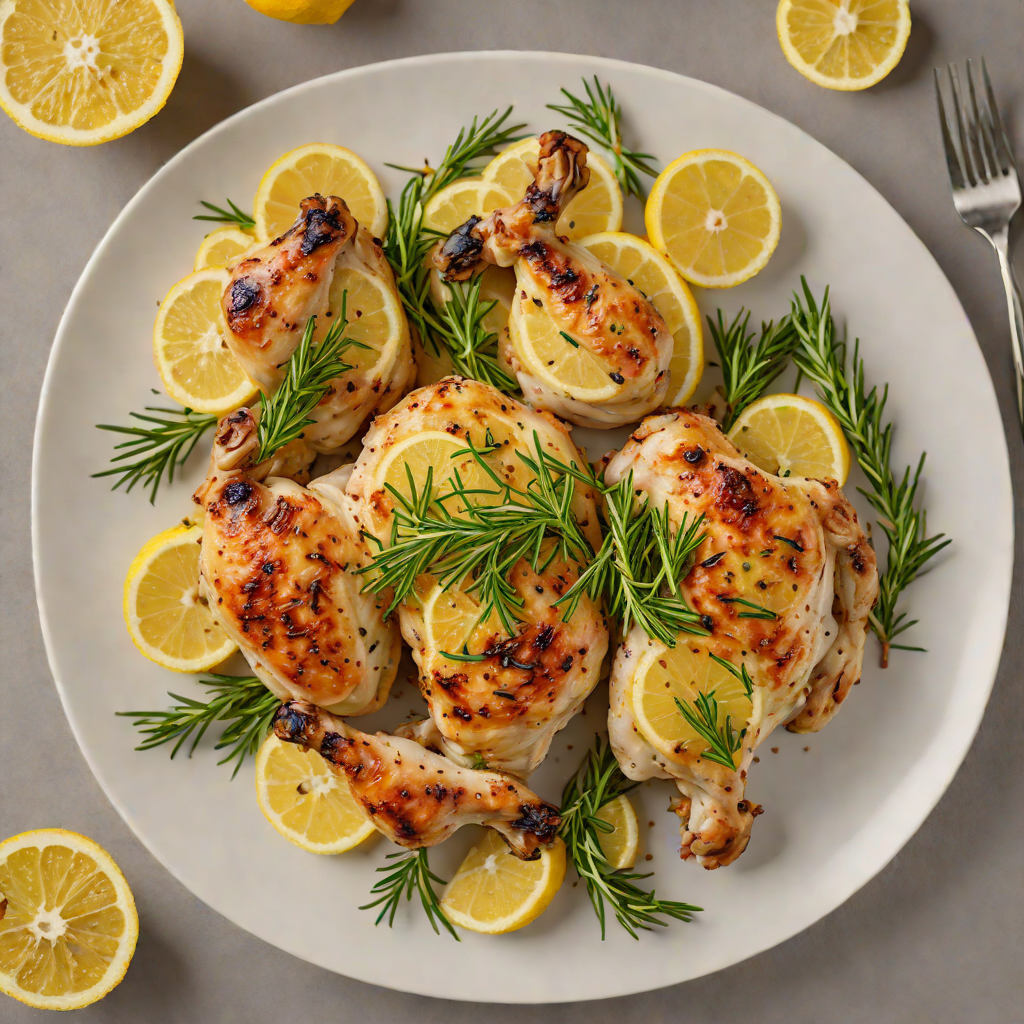 Baked Lemon-Garlic Chicken with Rosemary