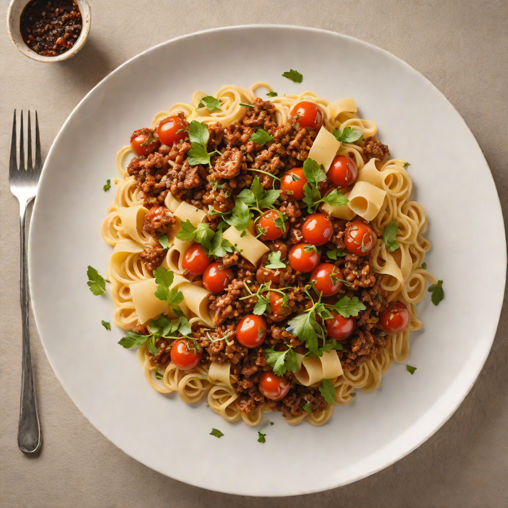 Slow-Cooked Kangaroo Ragu with Macadamia and Roasted Tomato