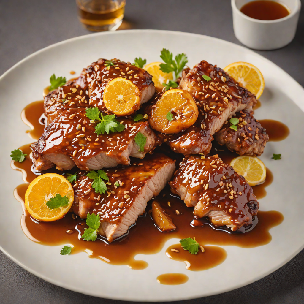 Crispy Bitter Orange Pork with Spiced Honey Glaze