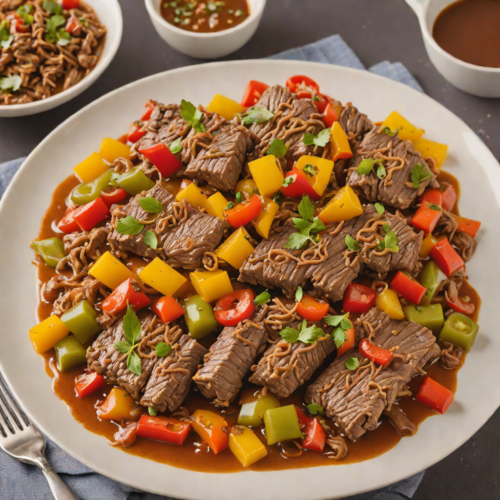 Slow-Simmered Italian Beef with Peppers and Gravy