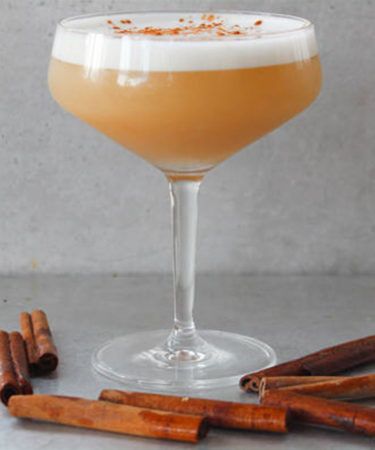 Honeyed Apple and Cinnamon Bourbon Sour