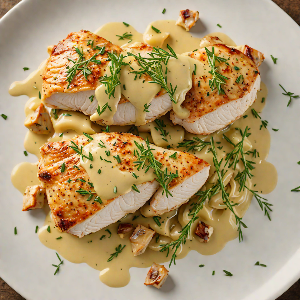 Sautéed Chicken Breast with Garlic-Thyme Butter Sauce