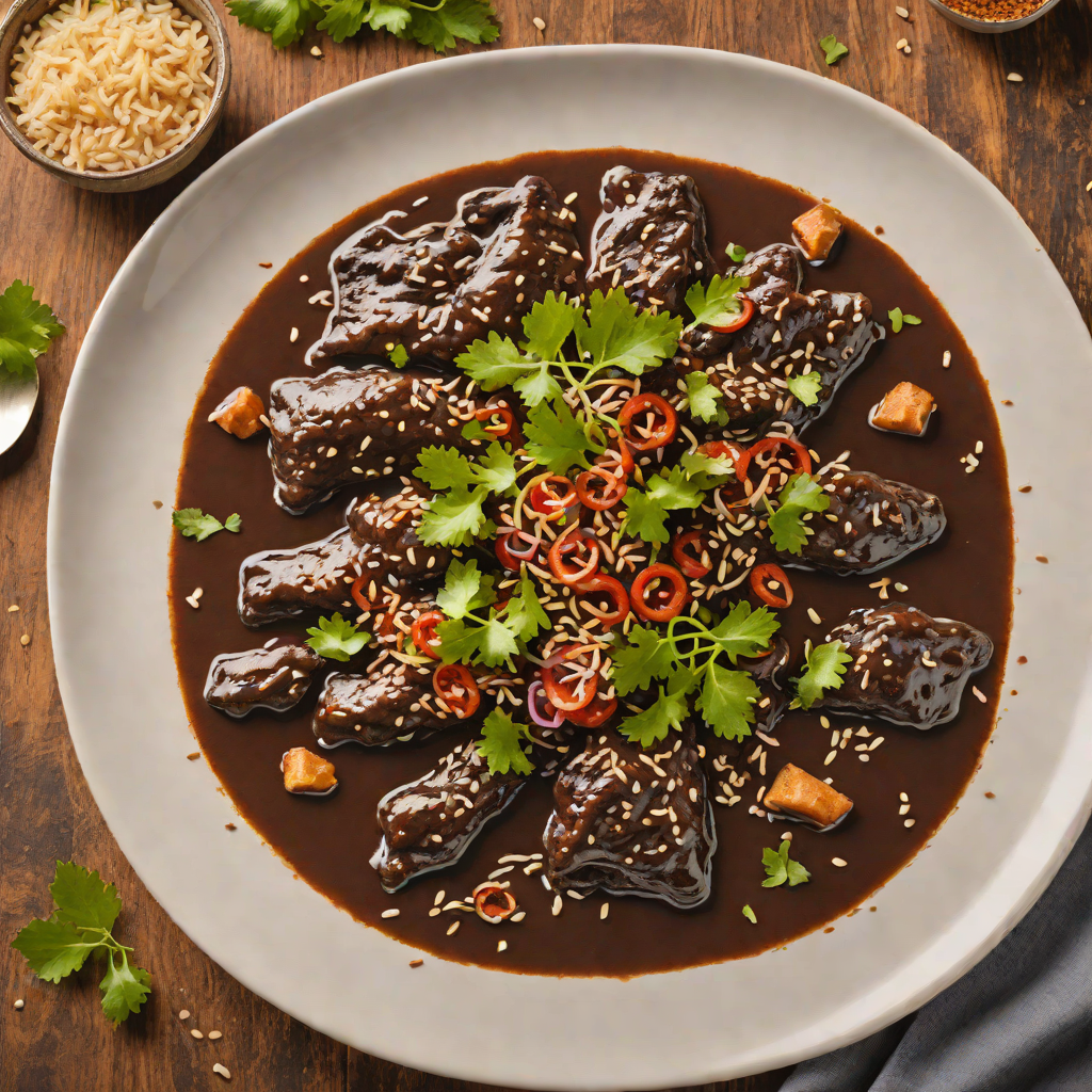 Slow-Simmered Oaxacan Black Mole with Toasted Sesame