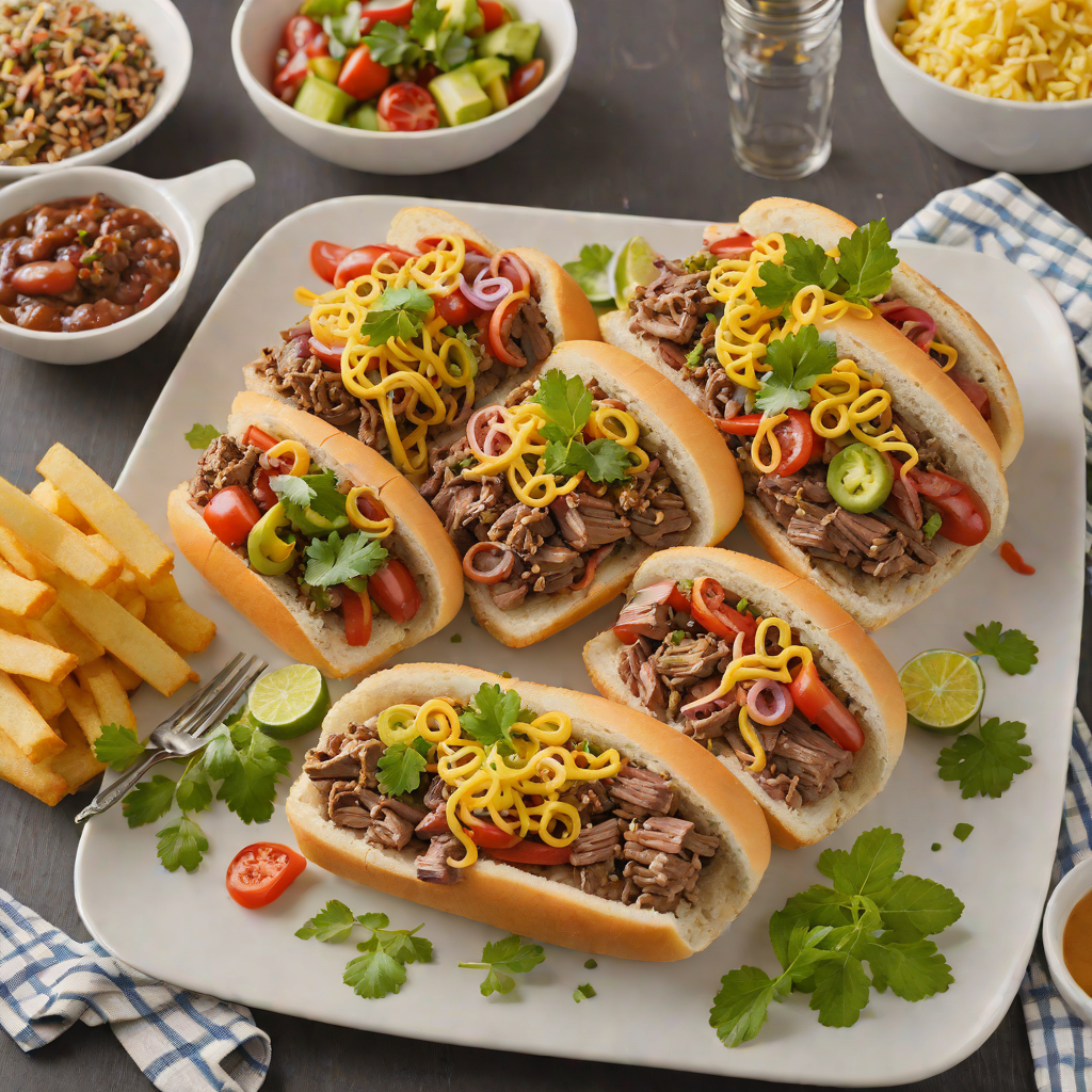 Italian Beef and Hot Dog Sheet Pan Dinner