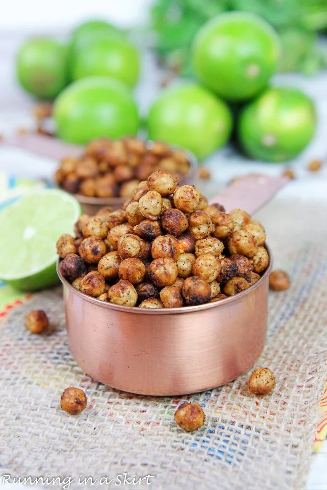Kimchi-Lime Slaw with Crispy Chickpeas