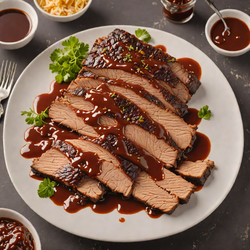 Slow-Smoked Texas Brisket with Classic BBQ Sauce