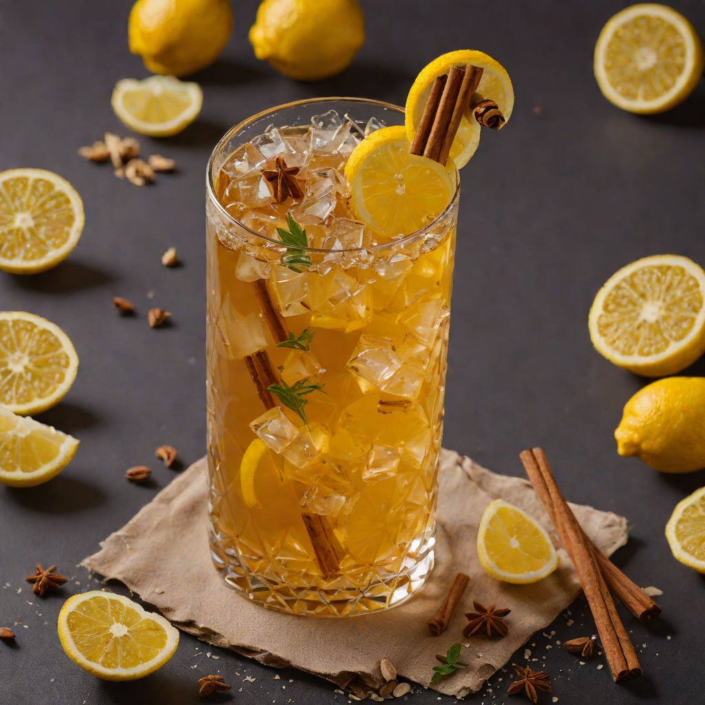 Lemon-Honey Ginger Tea with Cinnamon