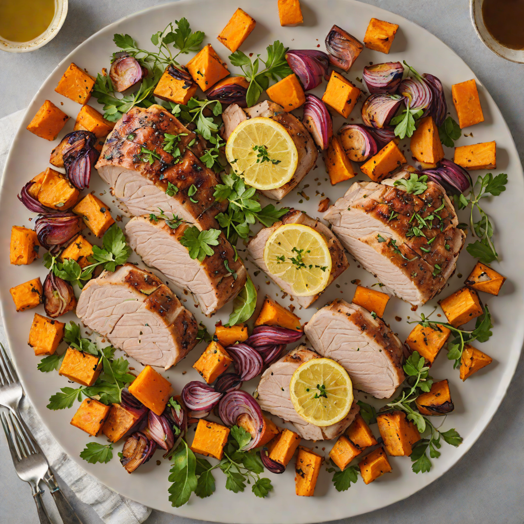 Sheet Pan Citrus-Herb Roasted Pork with Sweet Potatoes