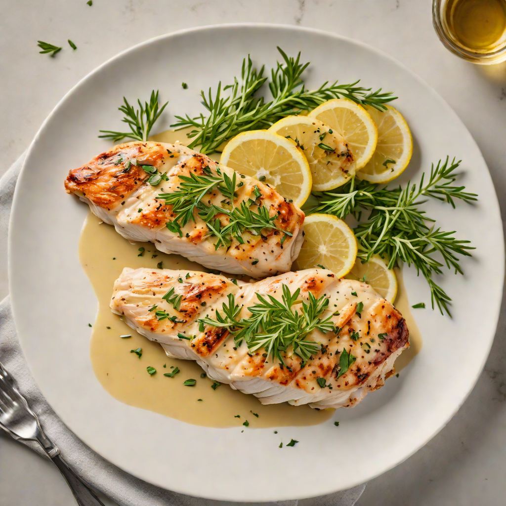 Hidden Herb-Stuffed Chicken Breast with Garlic Butter