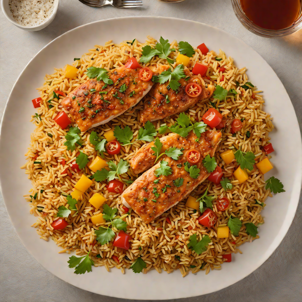 Senegalese Thieboudienne-Inspired Fish and Tomato Rice