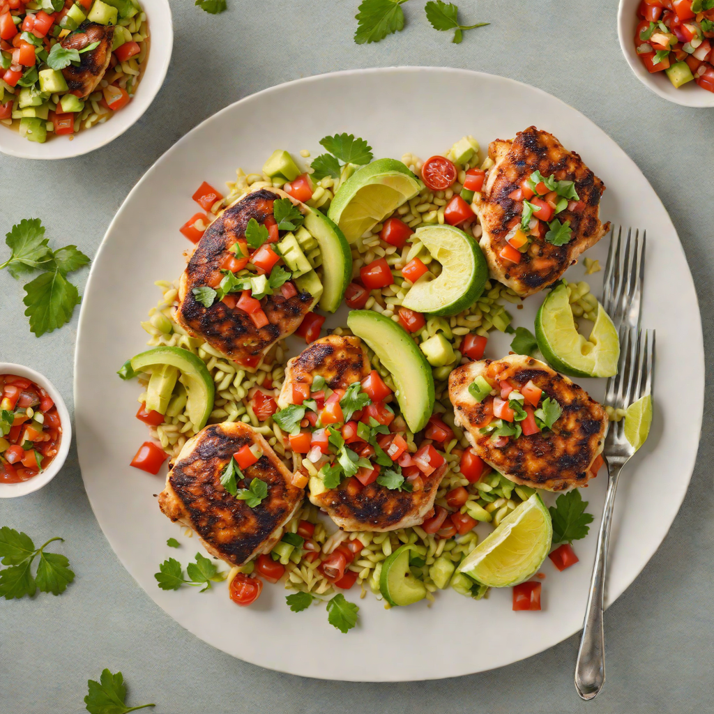 Pan-Seared Chicken Thighs with Spiced Tomato-Avocado Salsa