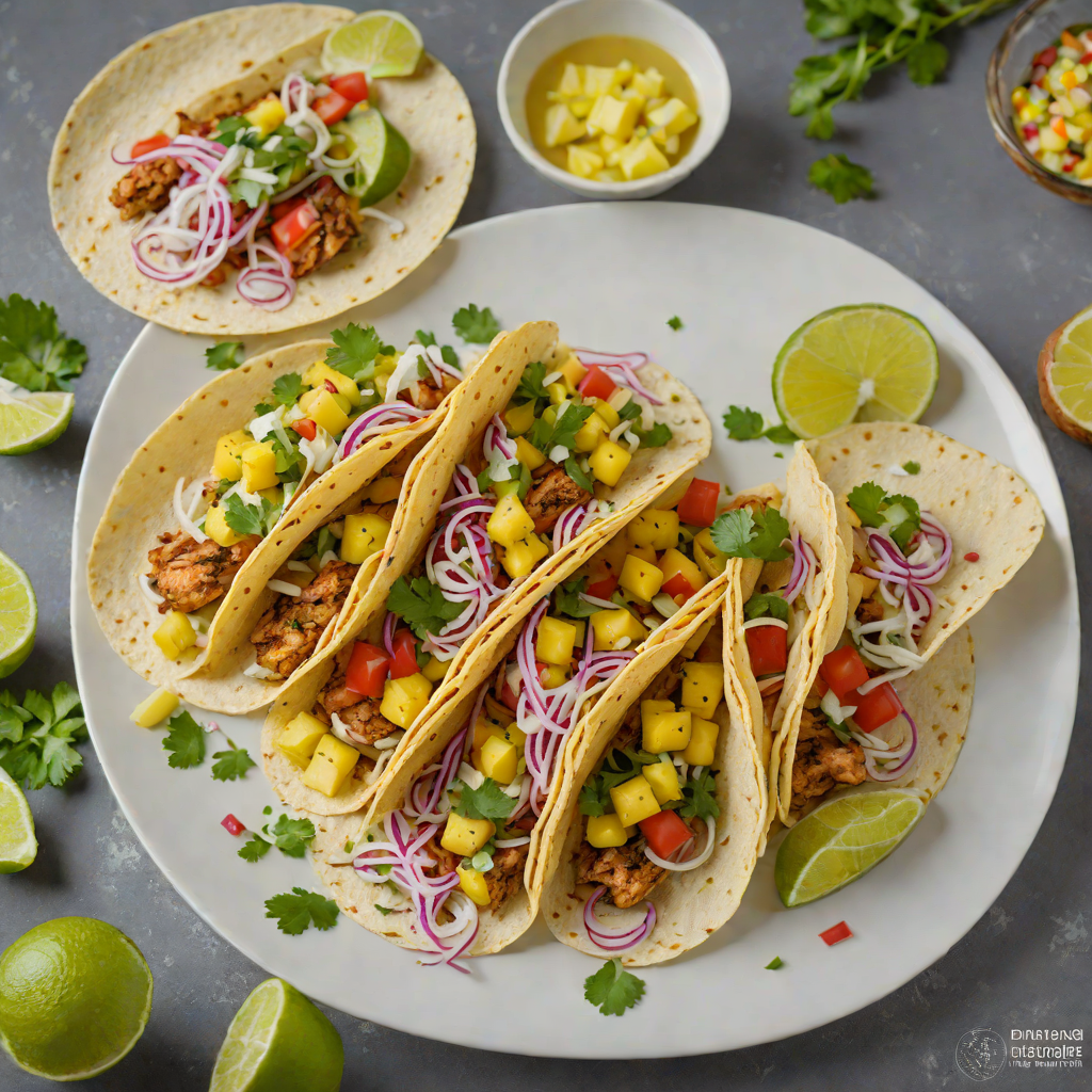 Grilled Caribbean Fish Tacos with Pineapple Salsa