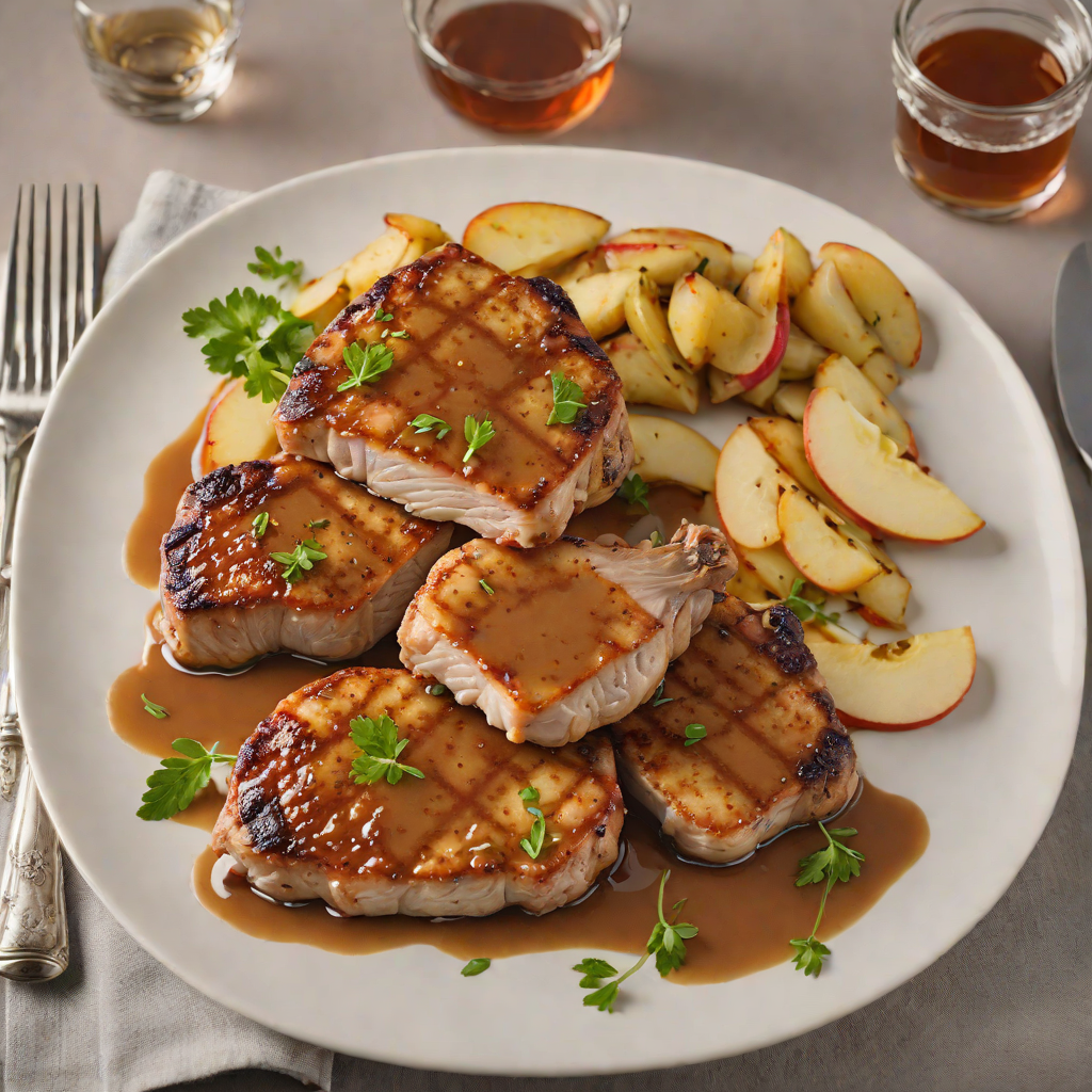Pan-Seared Regional Pork Chops with Apple Cider Reduction