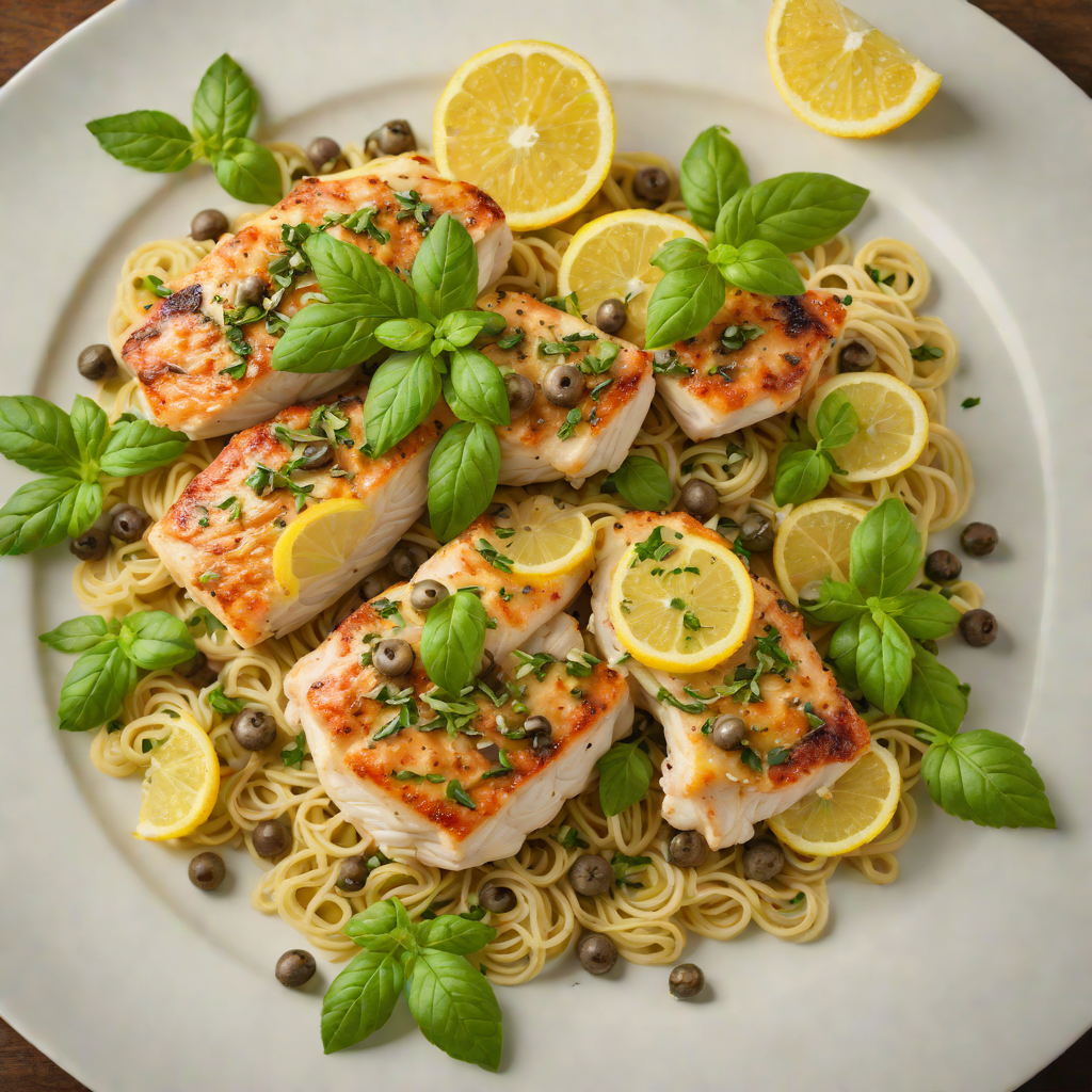 Lemon-Basil Chicken Piccata with Capers