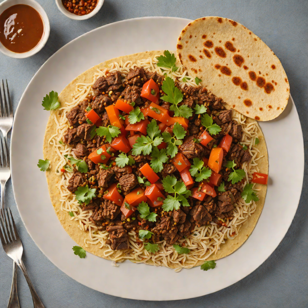 Stewed Berbere-Spiced Beef with Injera-Inspired Flatbread