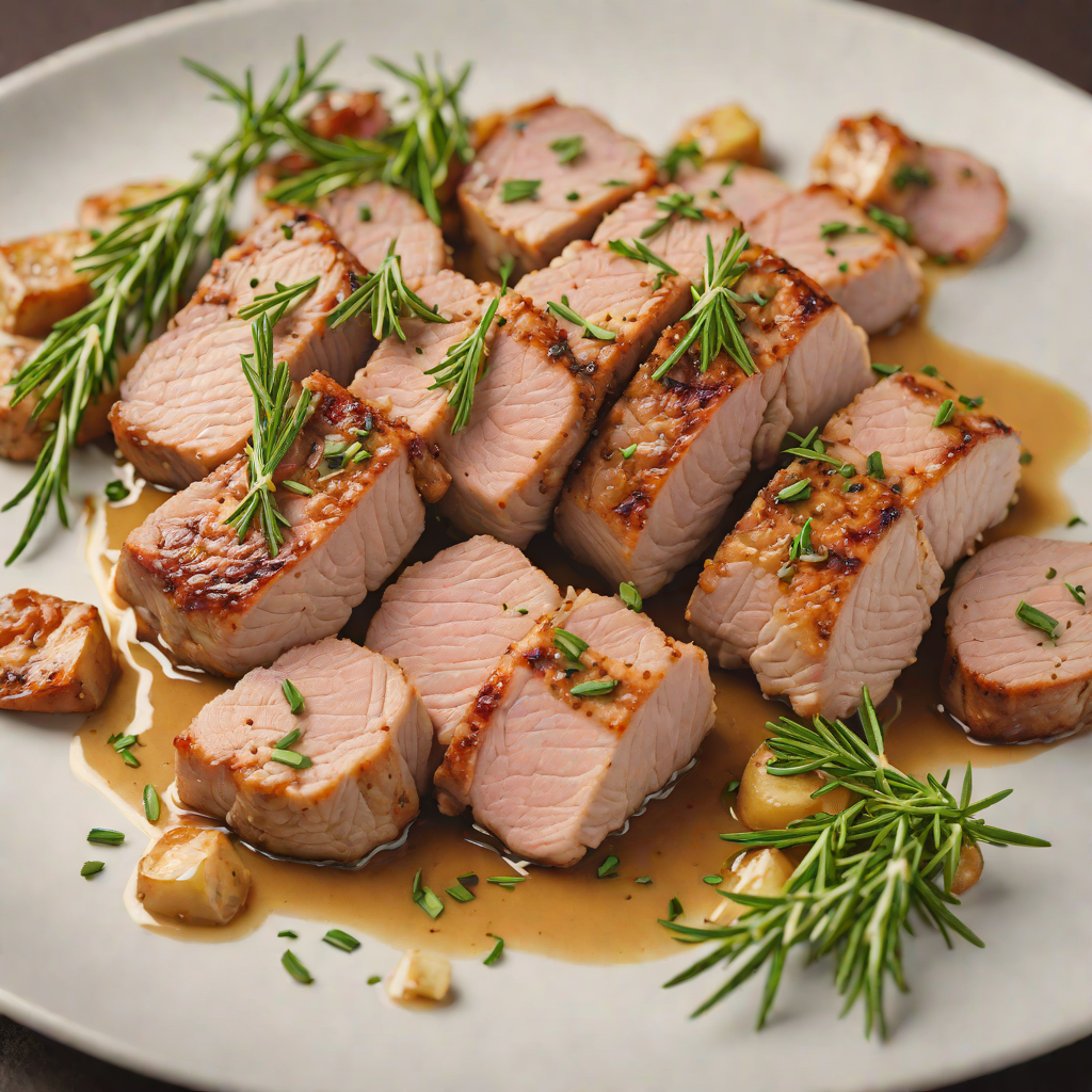 Pan-Seared Spanish Pork Tenderloin with Garlic and Rosemary