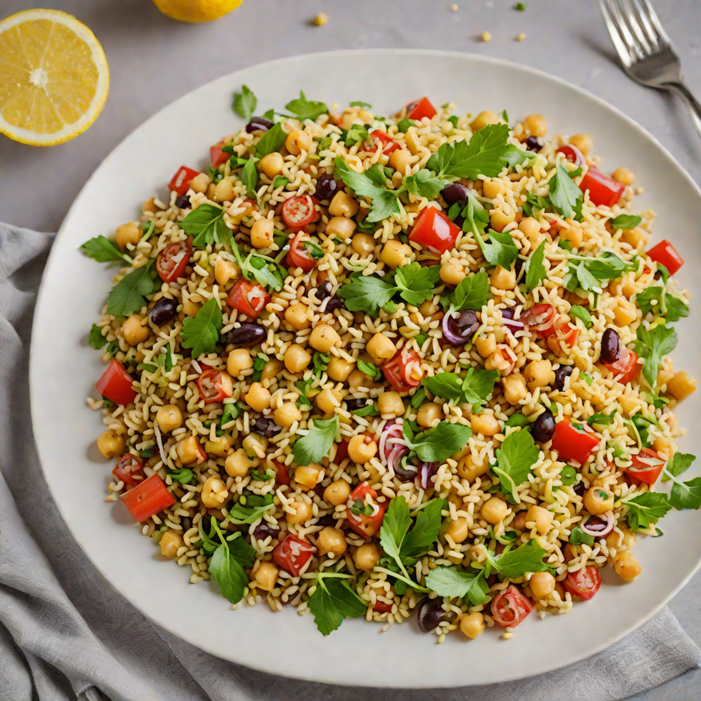 One-Pot Quinoa Salad with Chickpeas and Lemon Vinaigrette