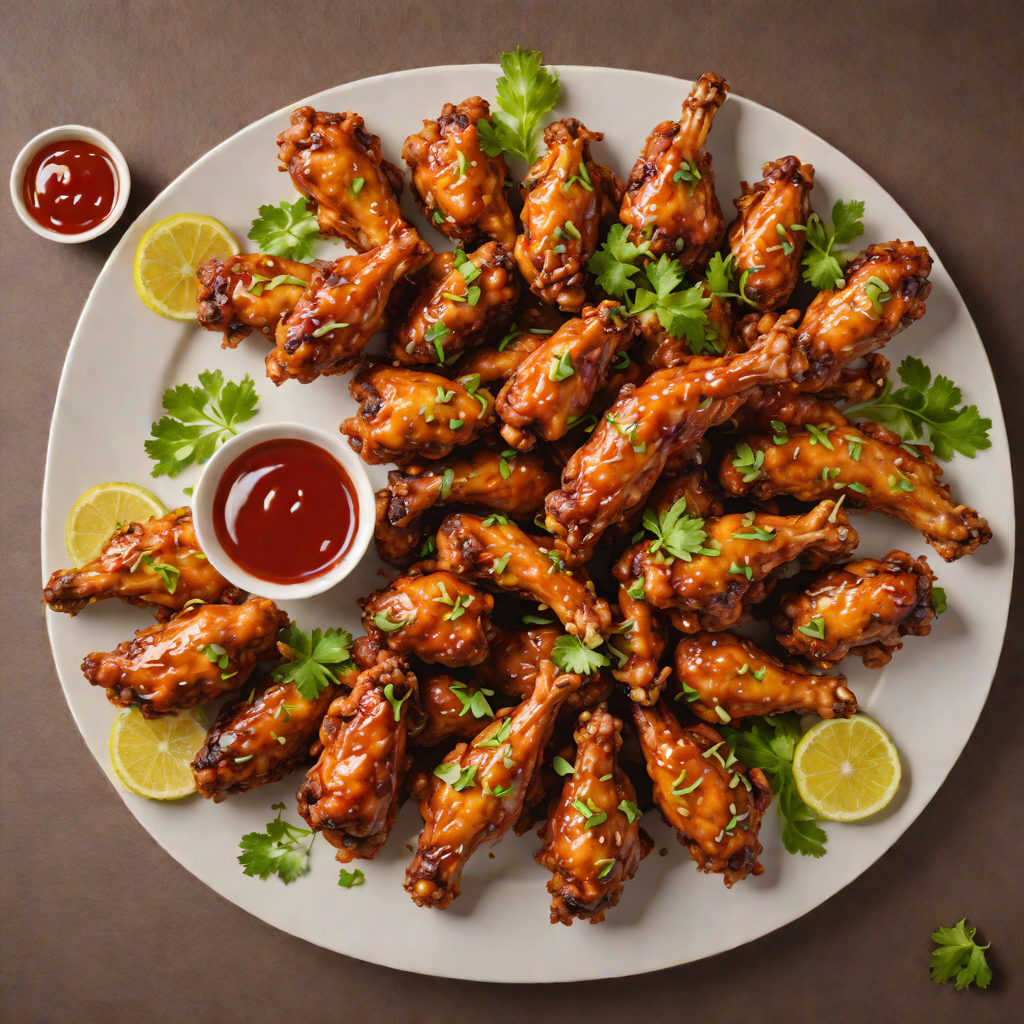 Retro Arcade-Inspired Sweet and Spicy Chicken Wings