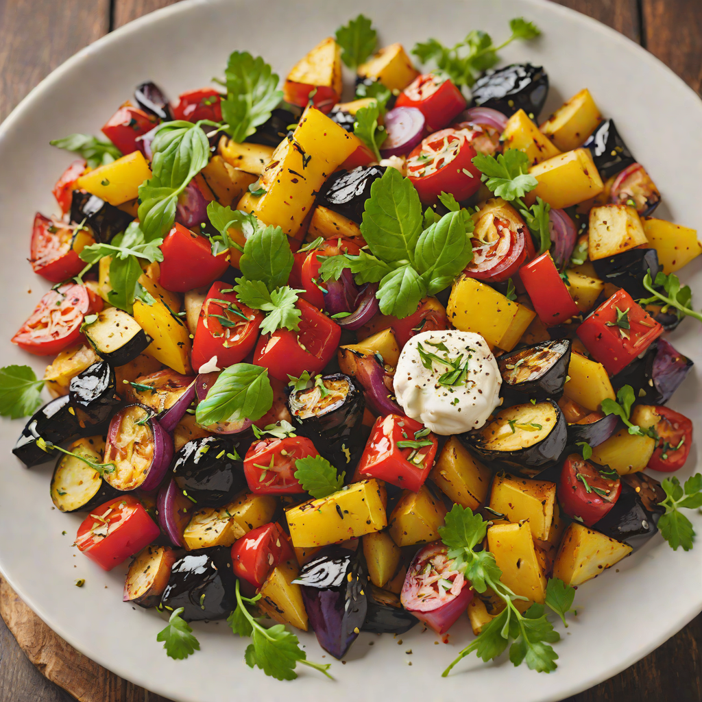 Half-Roasted Mediterranean Vegetable Bowl