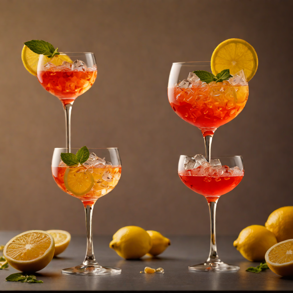 Campari and Limoncello Sunset Spritz