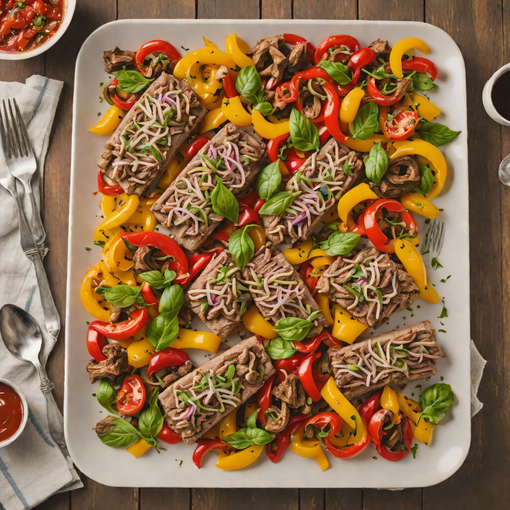 Italian Beef and Sausage Sheet Pan Dinner with Roasted Peppers