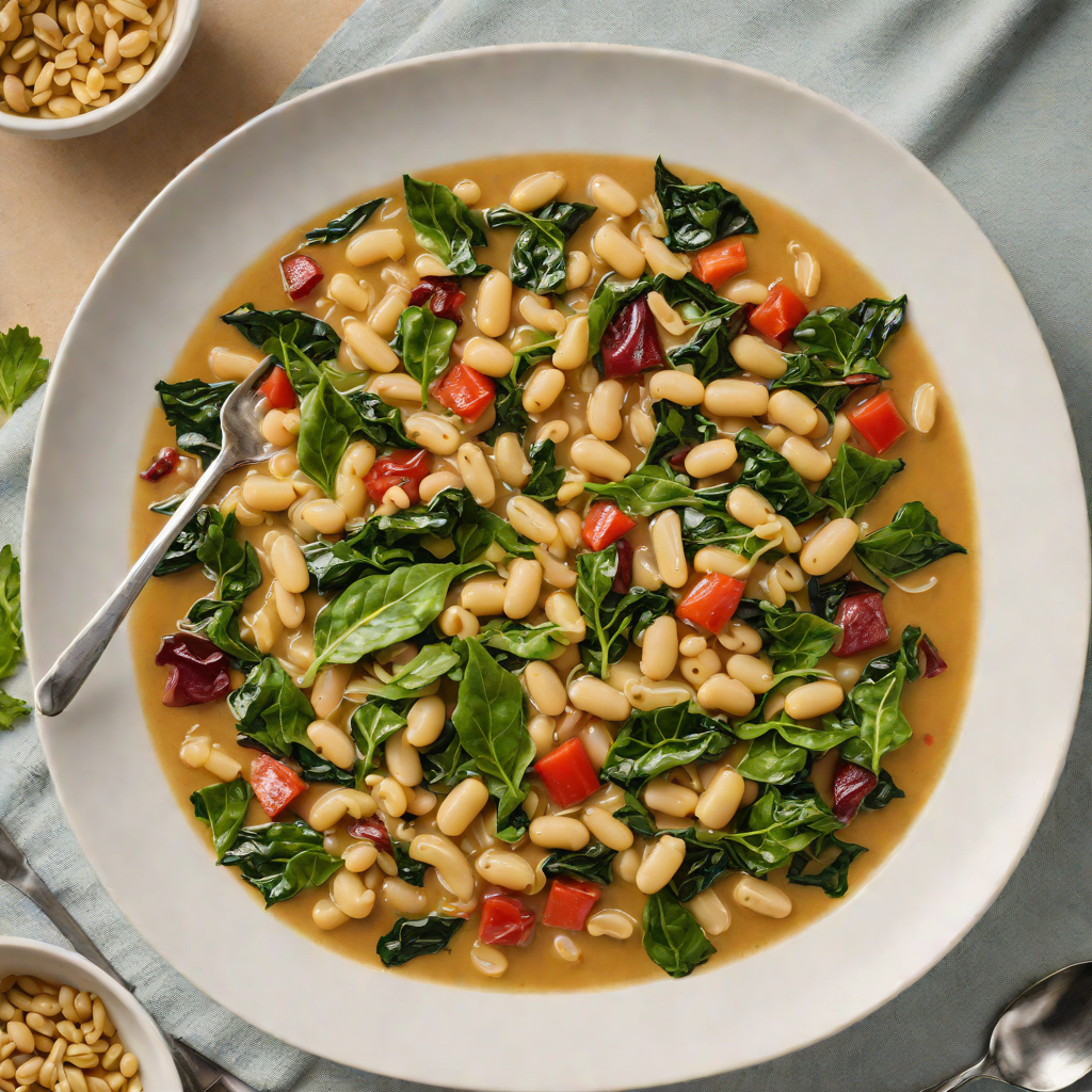 Herb-Scented Swiss Chard and White Bean Stew