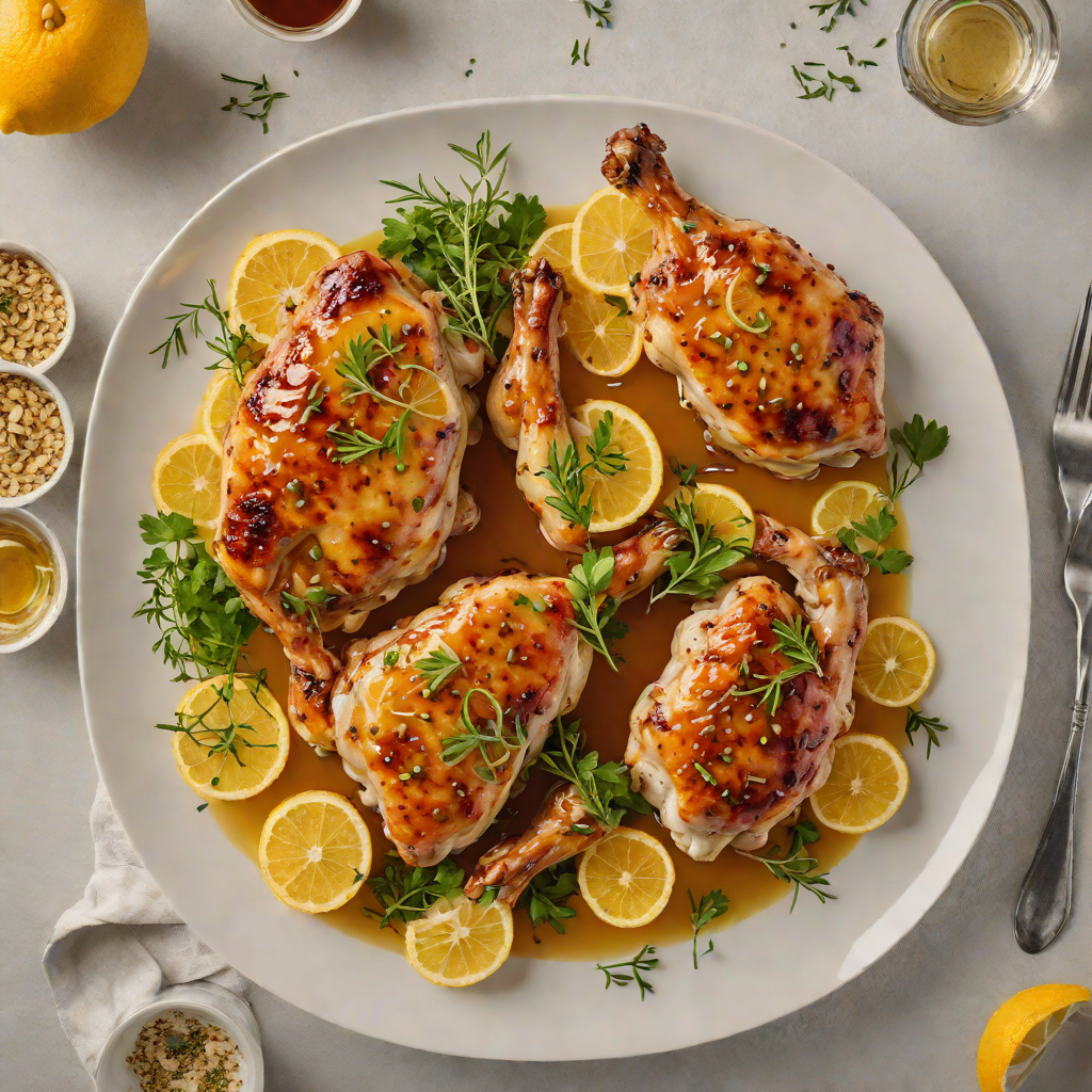 Baked Citrus-Honey Chicken with Garlic and Thyme
