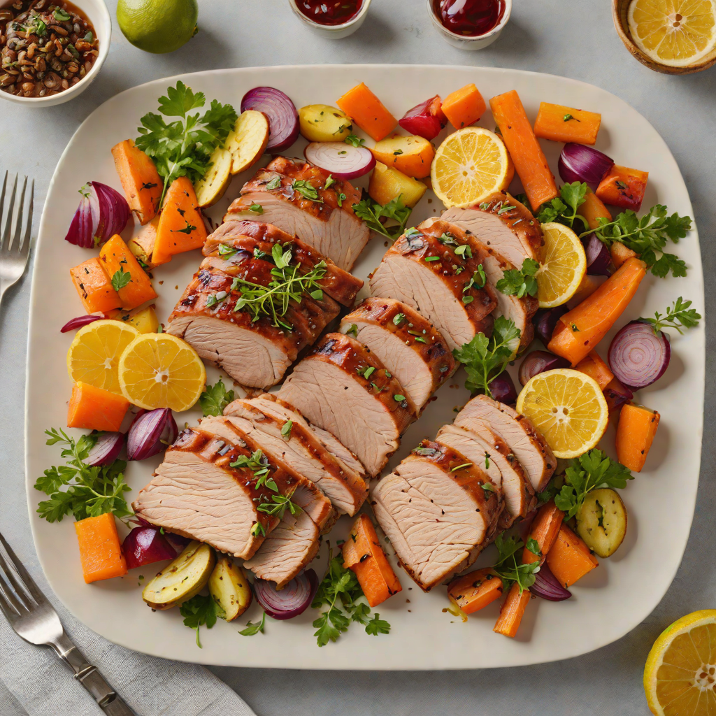 Sheet Pan Citrus-Glazed Pork with Regional Root Vegetables