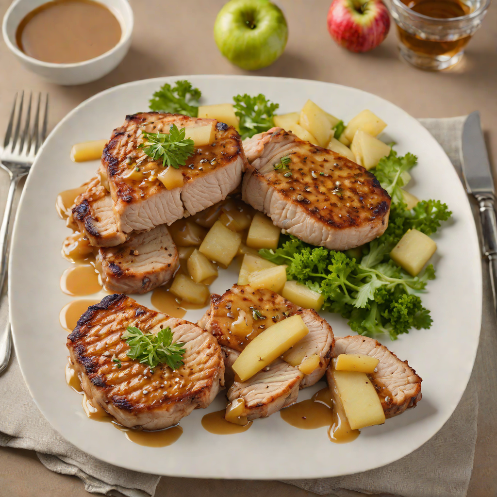 Pan-Seared Regional Pork Chops with Apple-Onion Compote