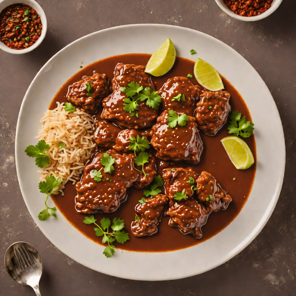 Slow-Simmered Oaxacan Red Mole with Chicken Thighs