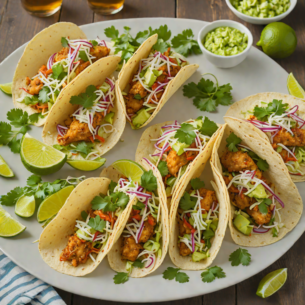California-Inspired Crispy Fish Tacos with Cilantro Lime Slaw