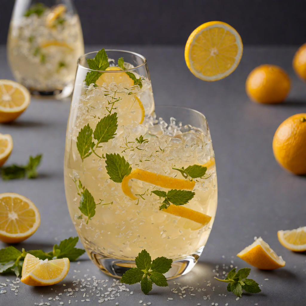Citrus-Infused Sparkling Elderflower Cocktail