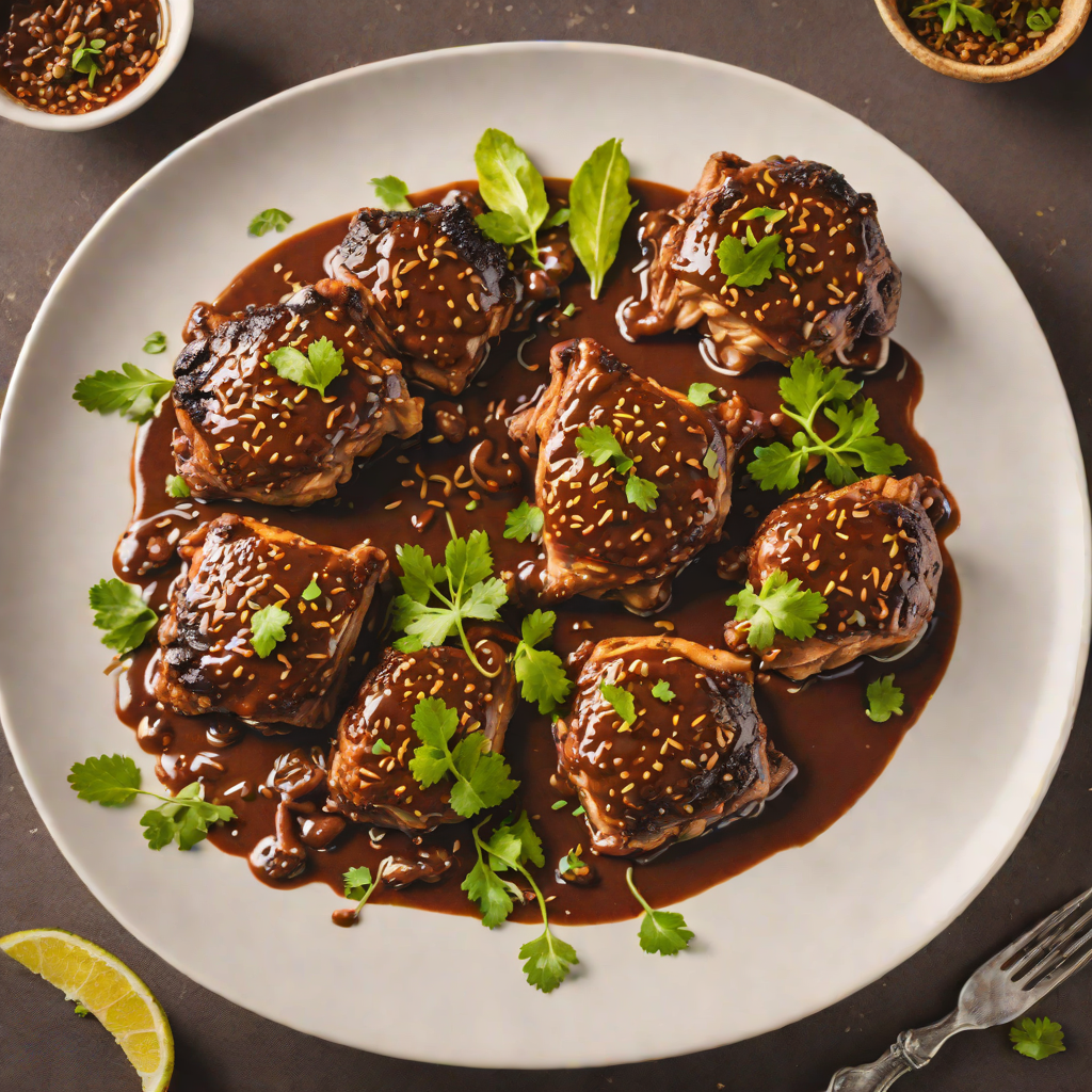 Hidden Chile-Chocolate Mole Chicken Thighs