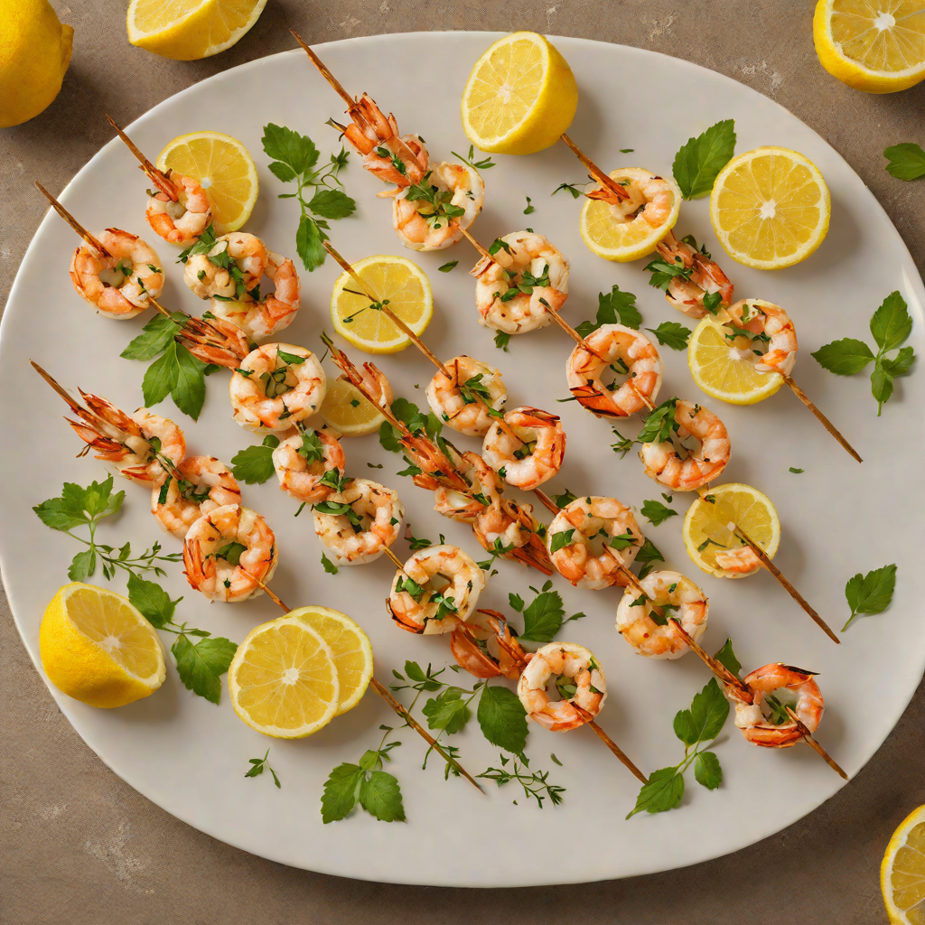 Lazy River Lemon Herb Grilled Shrimp Skewers