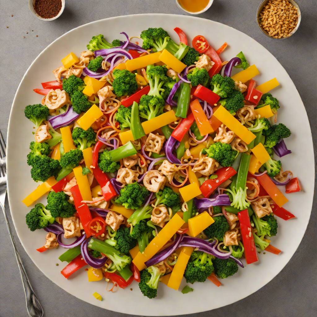 Interactive Game-Themed Rainbow Veggie Stir Fry