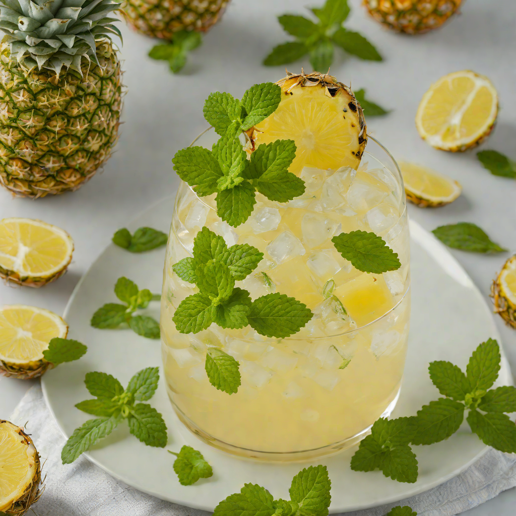 Pineapple-Mint Tequila Cooler