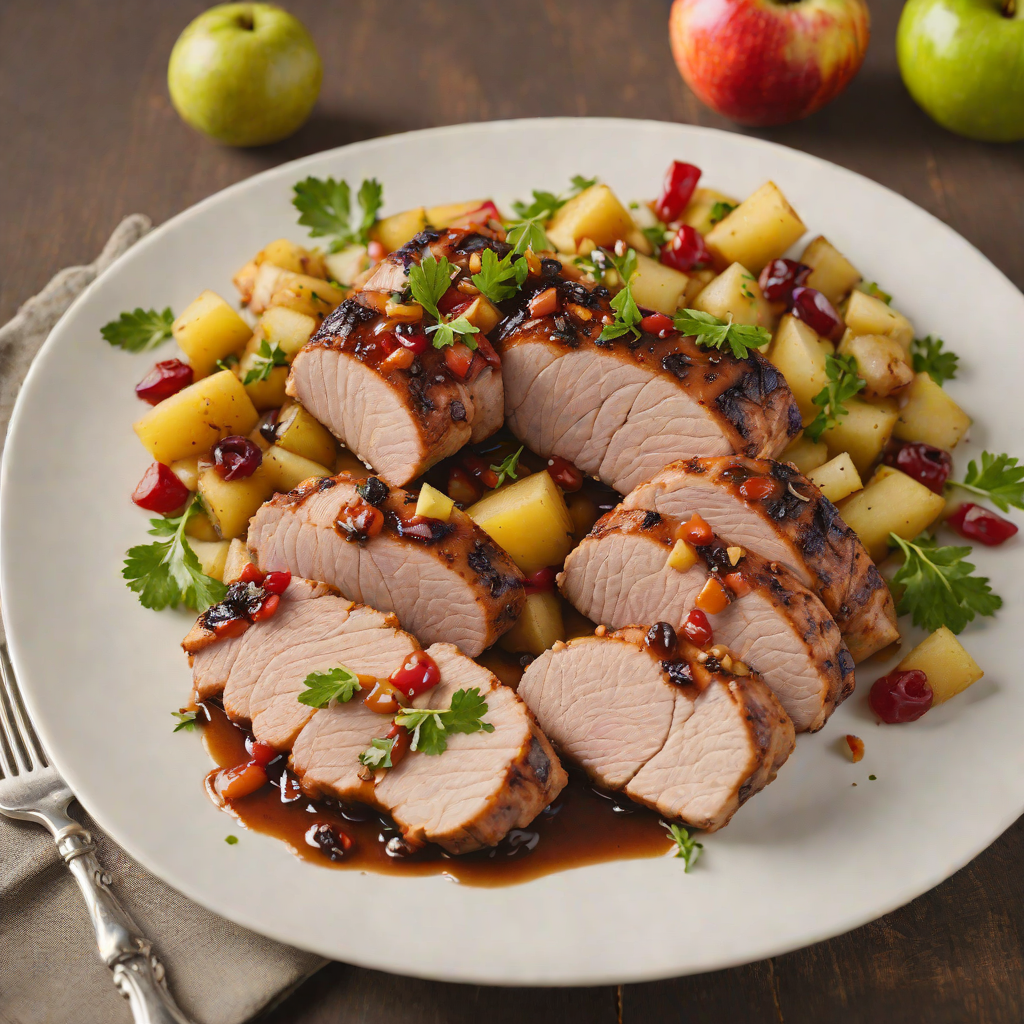 Skillet-Roasted Pork Tenderloin with Spiced Apple Relish