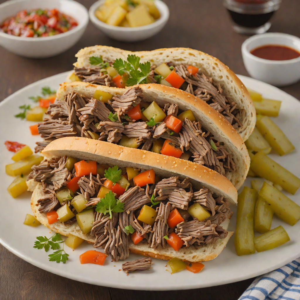 Slow-Roasted Italian Beef with Giardiniera