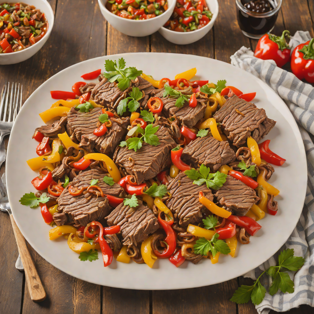 Slow-Simmered Italian Beef with Sweet Roasted Peppers