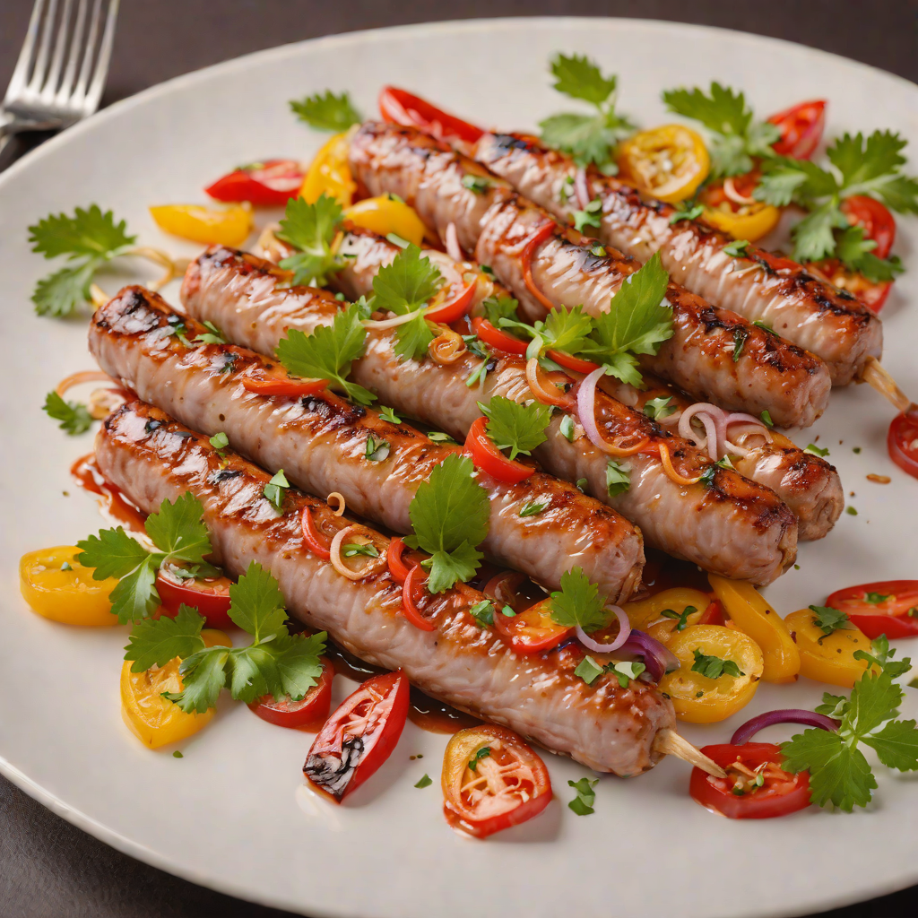 Slow-Roasted Pork Sausage with Peppers and Onions