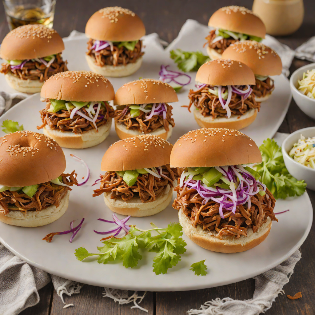 Smoky Georgia BBQ Pulled Pork Sliders with Tangy Slaw