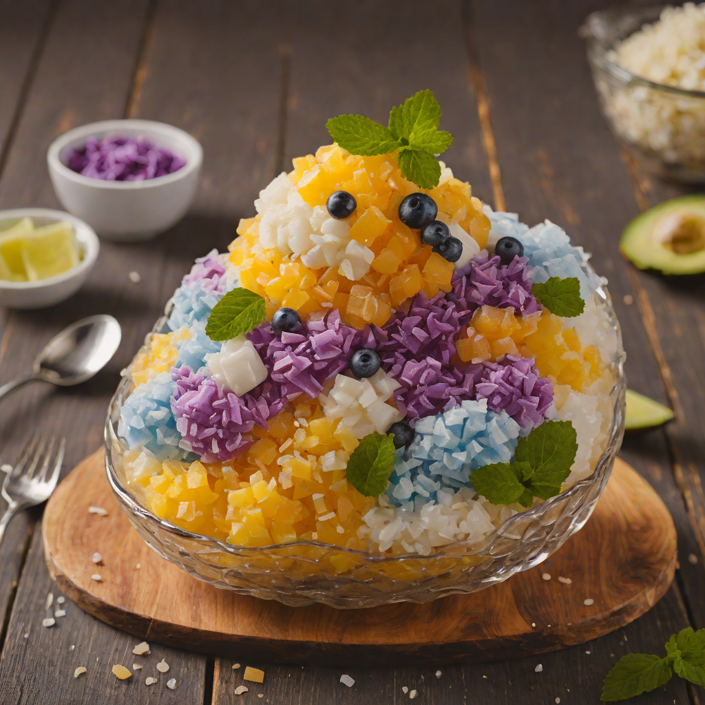 Halo-Halo Layered Filipino Shaved Ice Dessert